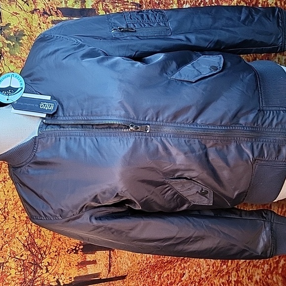 Intro Bomber Jackets From Dillard's, Charcole Gray With Quilted Lining - Picture 4 of 14